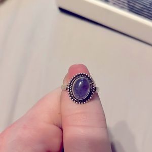 Tanzanite Sterling Silver Ring